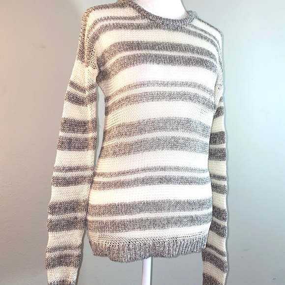 Splendid Cotton & Linen Striped Sweater - Picture 6 of 14